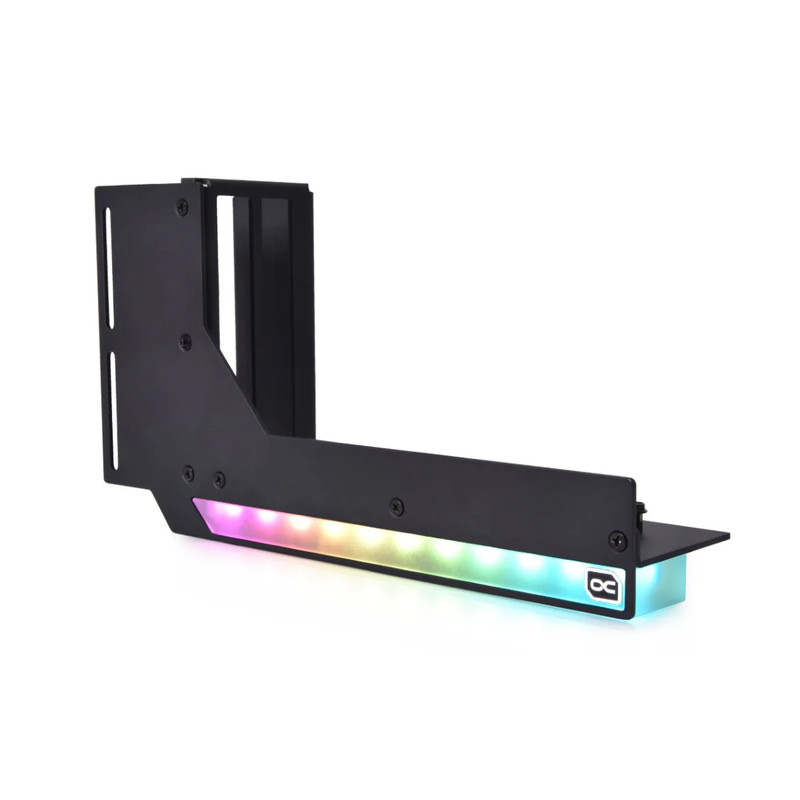 Alphacool Aurora vertical GPU mount w/ riser cable - حامل أفقي لكرت شاشة